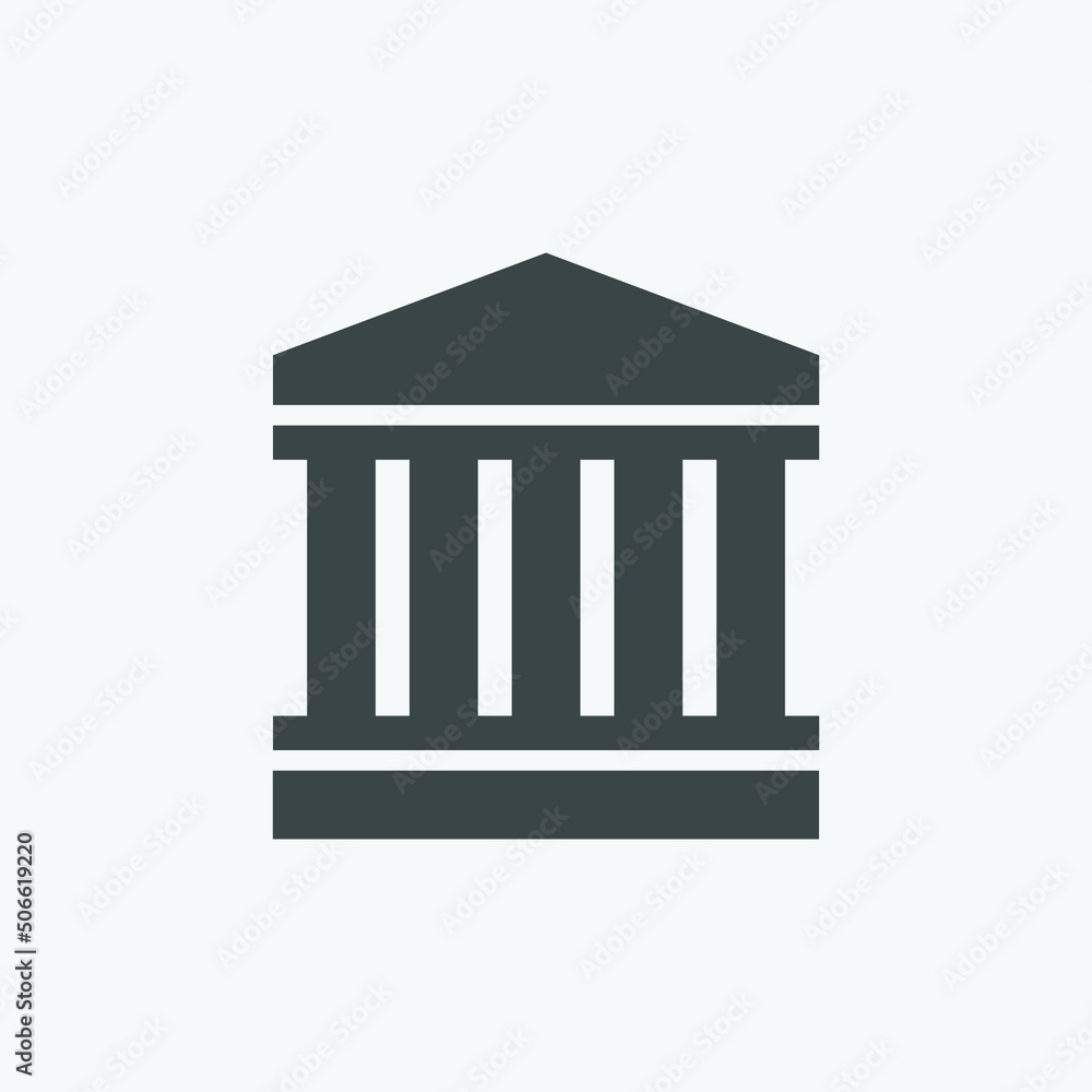 Court icon vector. Isolated court building icon vector design. Designed for web and app design interfaces. Court icon vector. Isolated court building icon vector design. Designed for web and app design interfaces.