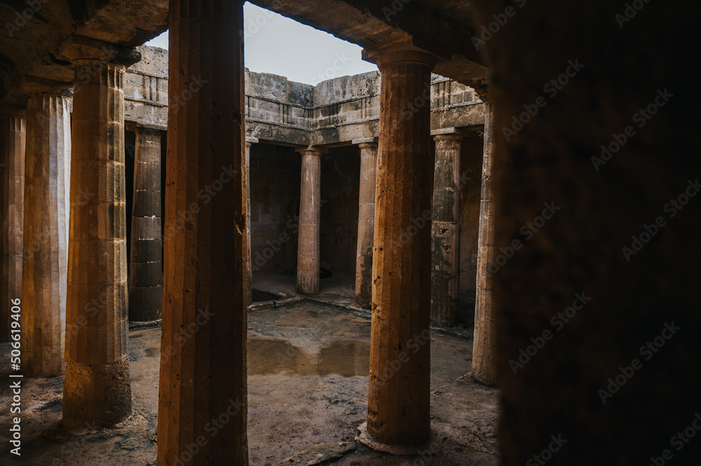 Naklejka premium ruins of an ancient temple