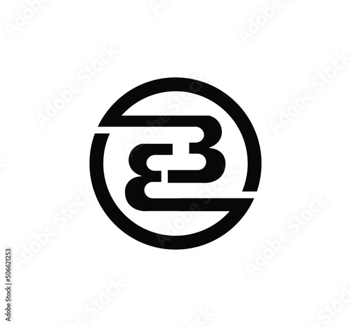 bb letter vector, BB Letter Logo Design with circle