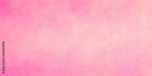 Abstract background with pink watercolor blur background hand-drawn with diagonal gradient of white. old vintage elegant background. Paper texture design and vector with geometric shape and copy space