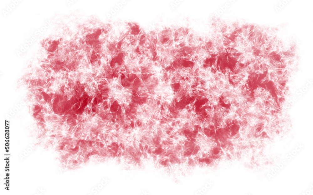 red abstract watercolor spot on a white background