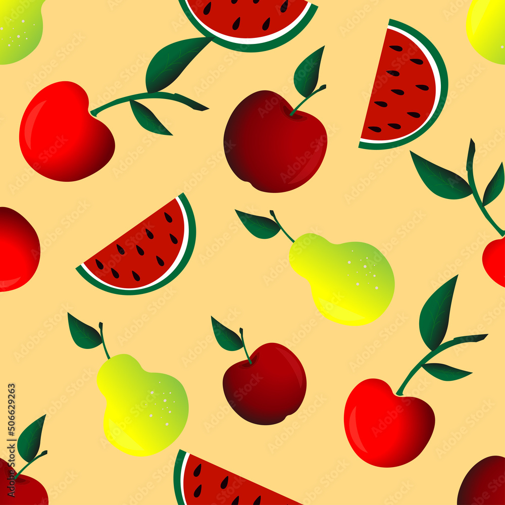 Bright patterns with sweet watermelons. pattern with fruits in vector.summer pattern. Bright patterns with sweet watermelons. pattern with fruits in vector.summer pattern.