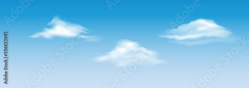 Realistic cloud set