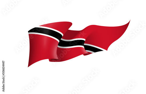 Free Download Trinidad and Tobago flag state symbol isolated on background national banner. Greeting card National Independence Day of Republic of Trinidad and Tobago. Illustration banner with realistic state flag. - GFXLoad