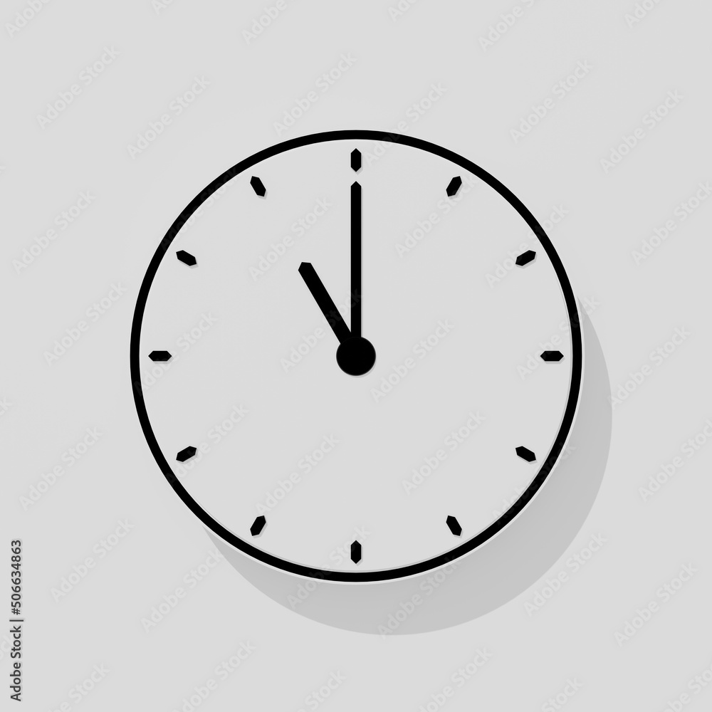 3D Rendered Clock Timer Countdown Icon Design 3D Rendered Clock Timer Countdown Icon Design
