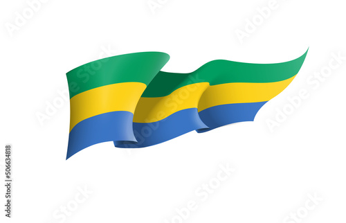Free Download Gabon flag state symbol isolated on background national banner. Greeting card National Independence Day of the Gabonese Republic. Illustration banner with realistic state flag. - GFXLoad
