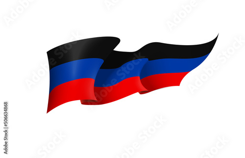 Donetsk People's Republic flag state symbol isolated on background national banner. Greeting card National Day of the Donetsk People's Republic. Illustration banner with realistic state flag of DPR. Free Download Donetsk People's Republic flag state symbol isolated on background national banner. Greeting card National Day of the Donetsk People's Republic. Illustration banner with realistic state flag of DPR. - GFXLoad