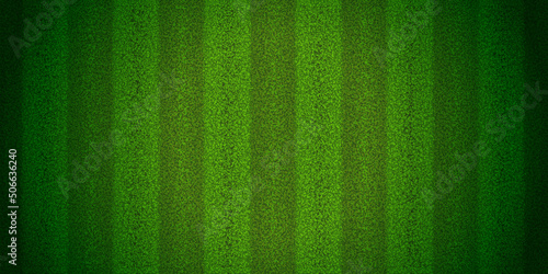 Grass seamless pattern of striped sport field. Green astro turf texture. Carpet or lawn top view. Vector background. Baseball, soccer, football or golf game. Fake plastic or fresh ground for game play