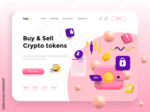 Landing Page Template - Crypto Wallet