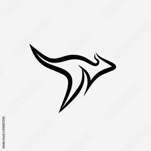 kangaroo icon vector design illustration