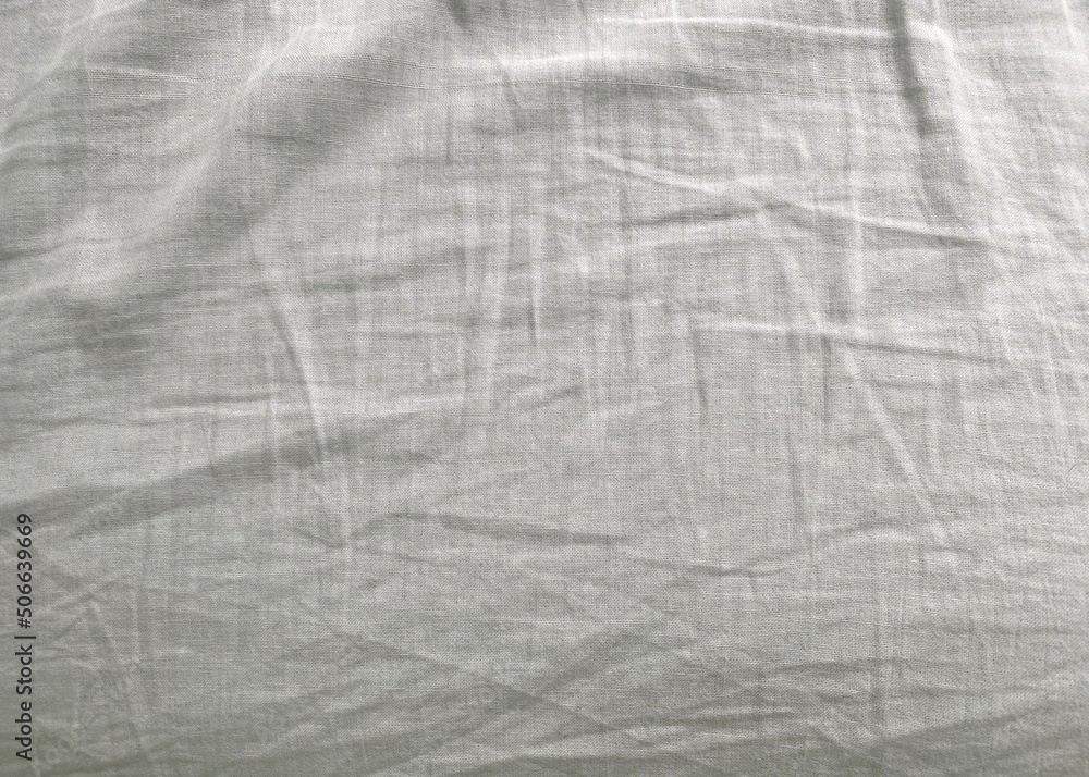 Fototapeta premium Photo of the texture of a white rag cloth.Light rag background.