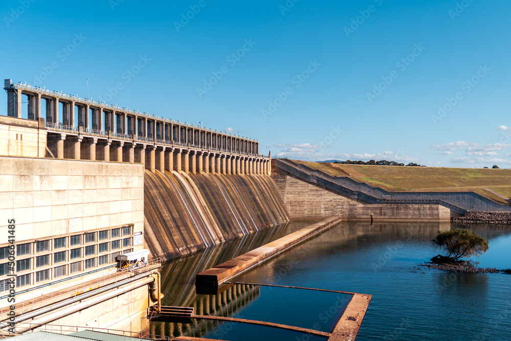 Naklejka premium hydroelectric power station dam