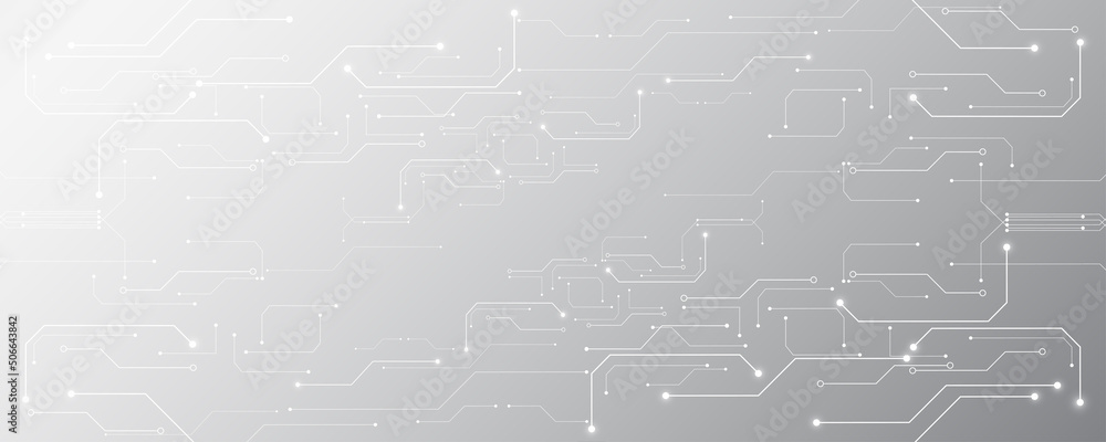 Grey white Abstract technology background, Hi tech digital connect, communication, high technology concept Grey white Abstract technology background, Hi tech digital connect, communication, high technology concept