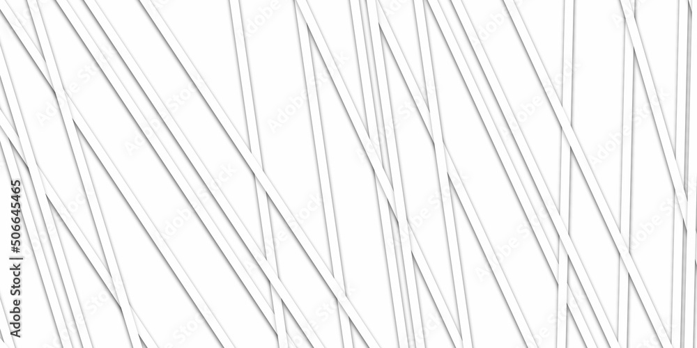 Fototapeta premium Abstract background with Stripes seamless pattern. Vector illustration and Random chaotic lines abstract geometric pattern, with white background . white luxury pattern background with white line