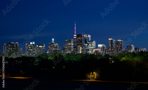 Skyline of Toronto at Night