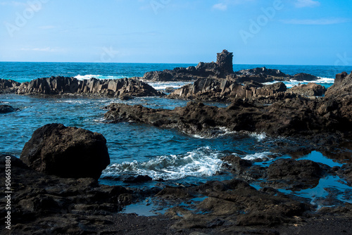  La Gomera, Canary Islands, Spain: volcanic rocks in the Alojera bay photo