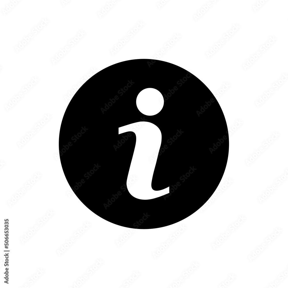 Information icon vector. Info and Faq icon symbol illustration