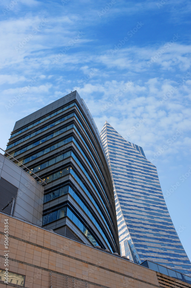 Beautiful view of modern buildings on sunny day Beautiful view of modern buildings on sunny day