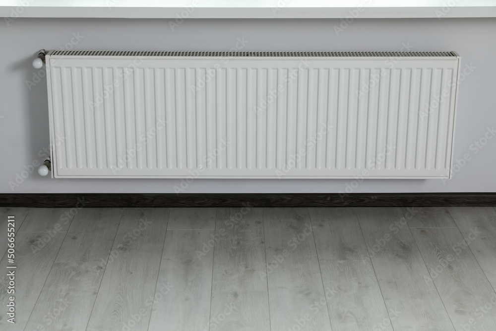 custom made wallpaper toronto digitalModern radiator on white wall in office. Interior design