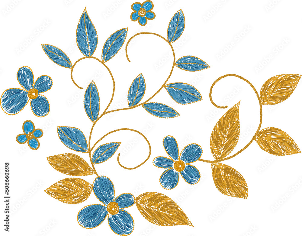 Fotografie Ukrainian embroidery ornament