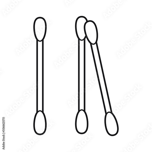 Cotton swabs icon