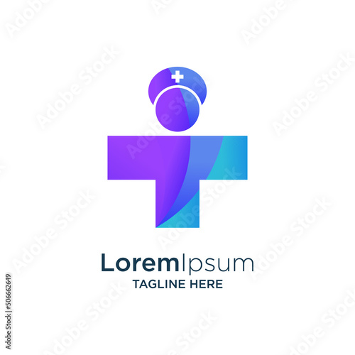 medical symbol with paramedic concept