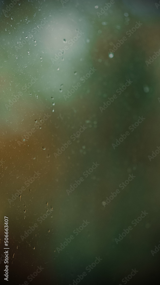 Raindrops on a window