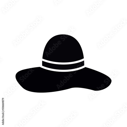 hat icon. on white background