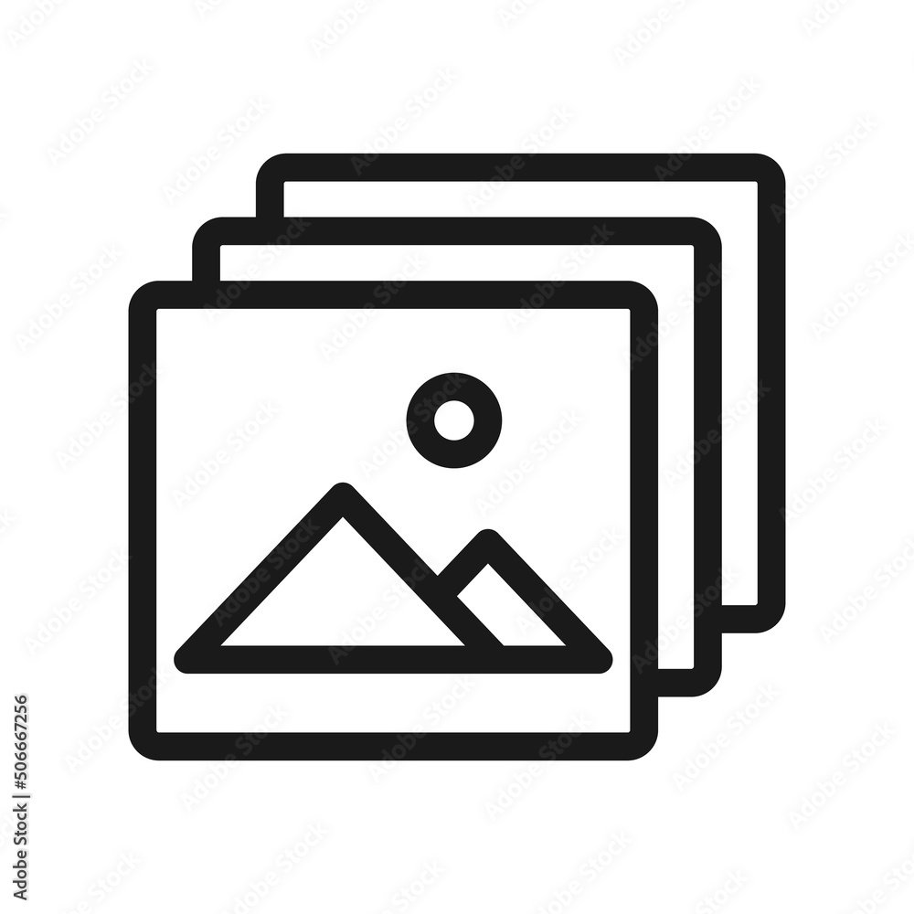 Web line icon. Gallery or image vector illustration Web line icon. Gallery or image vector illustration