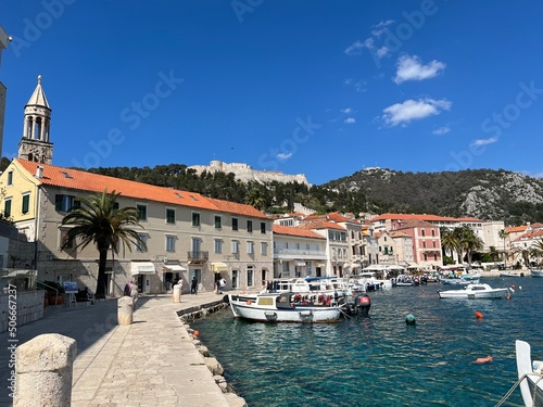 Harbour in Hvar Town  Croatia