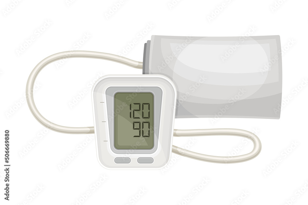 Sphygmomanometer as Medical Device for Measuring Blood Pressure Vector Illustration Sphygmomanometer as Medical Device for Measuring Blood Pressure Vector Illustration