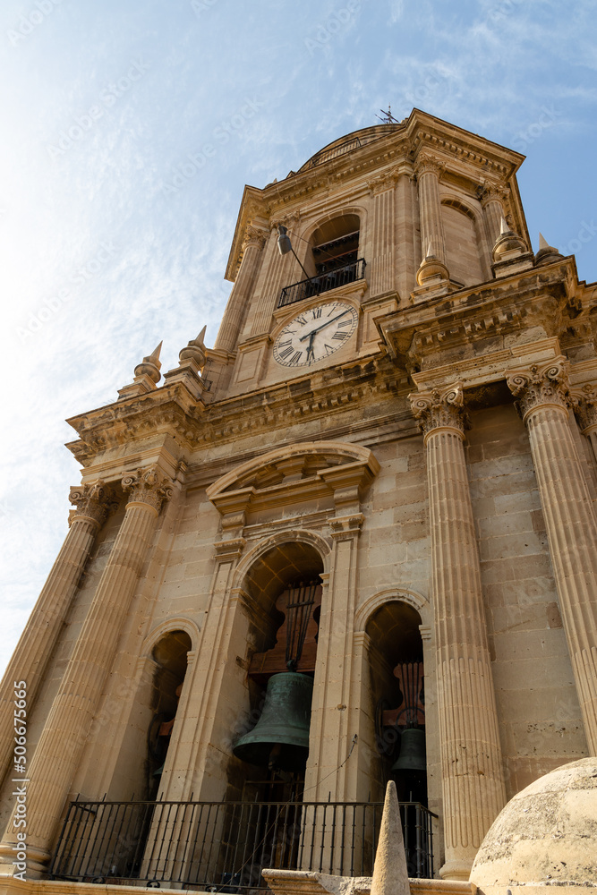 details of the exterior facade of the cathedral of Malaga details of the exterior facade of the cathedral of Malaga