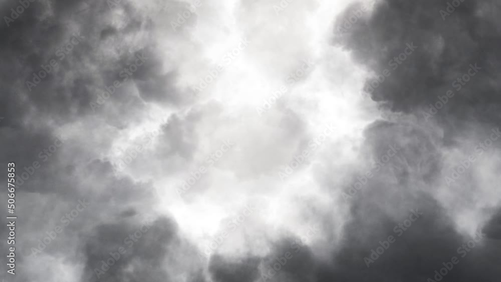 a thunderstorm inside a dense cumulus cloud, 4kthunderstorm a thunderstorm inside a dense cumulus cloud, 4kthunderstorm