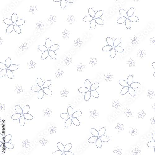 Floral pattern for bed linen textile. Unique seamless ornament of flowers and leaves. Mix doodle on retro style light background. Simple art design pattern for textile, fabric and print. Vector 