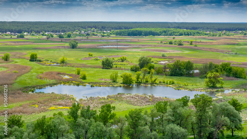 Seversky Donets River  beautiful landscape  nature.