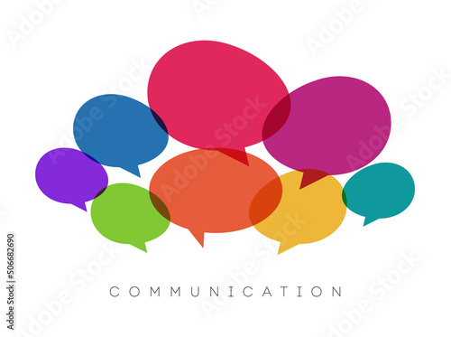 speech bubbles, communication concept, vector illustration