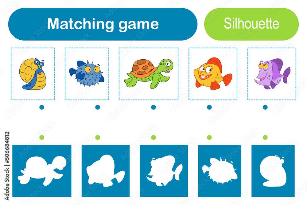 Fototapeta premium Matching game_03