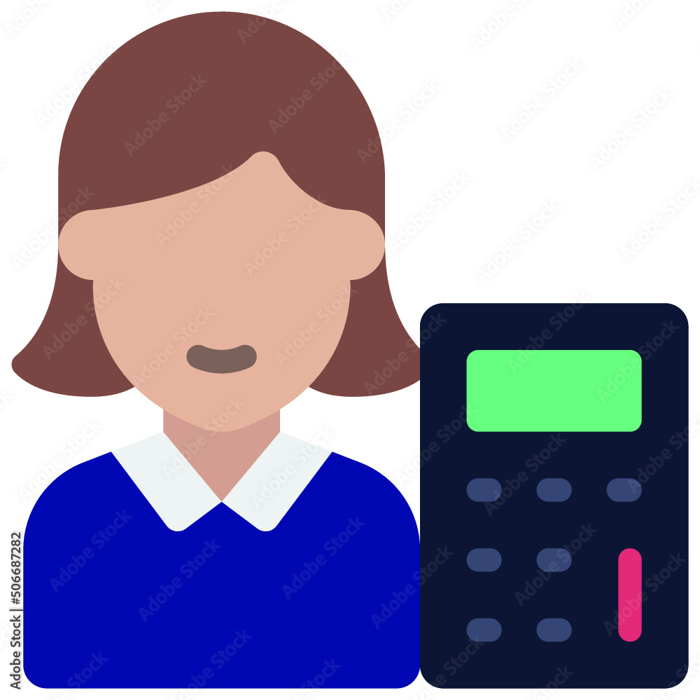 Accountant Female Icon