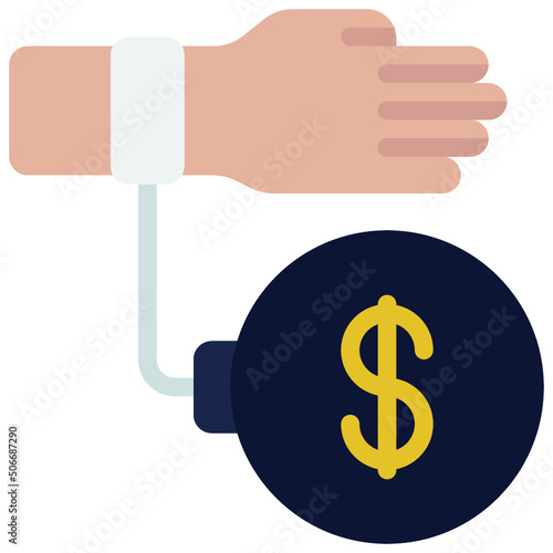 Tied To Debt Icon