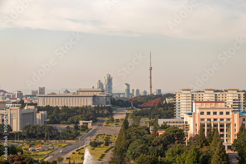 North Korea, Pyongyang – view of the metropolis.