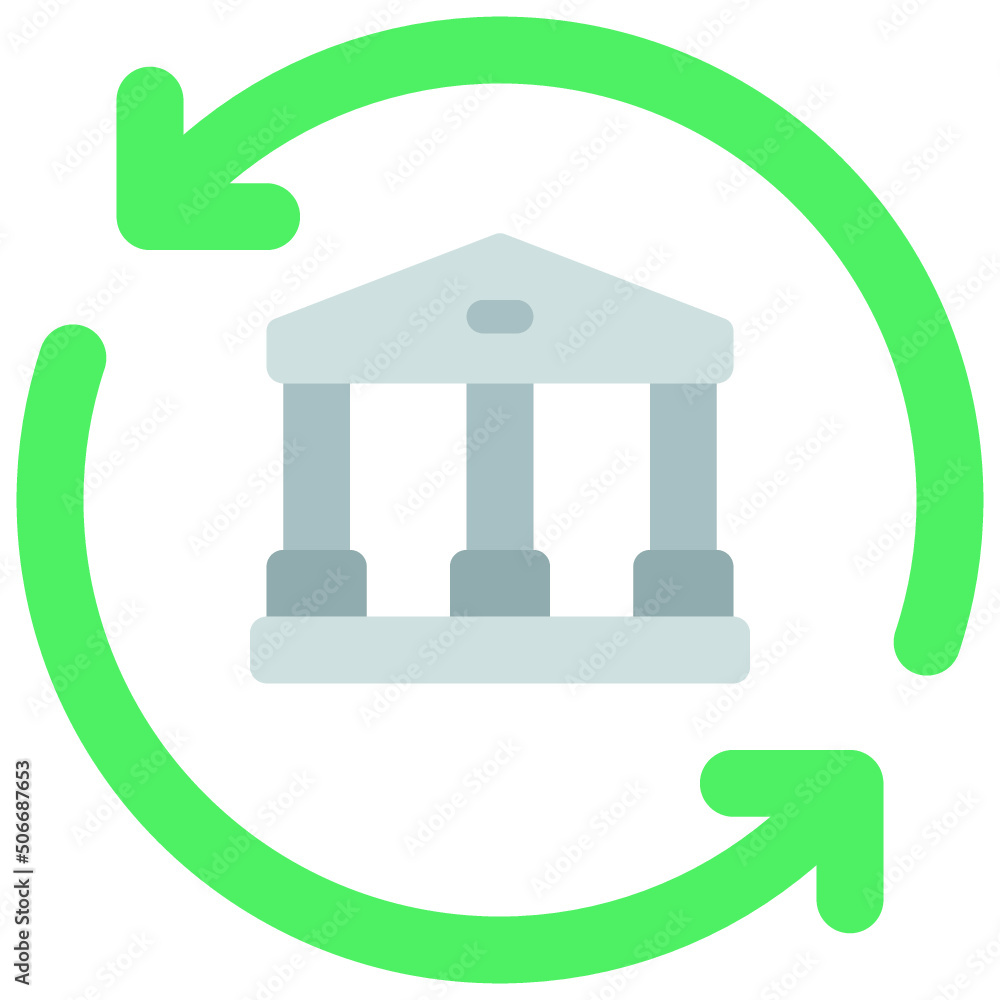 Obraz premium Bank Transfer Icon