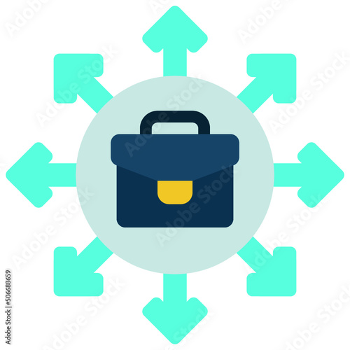 Outsourcing Work Icon