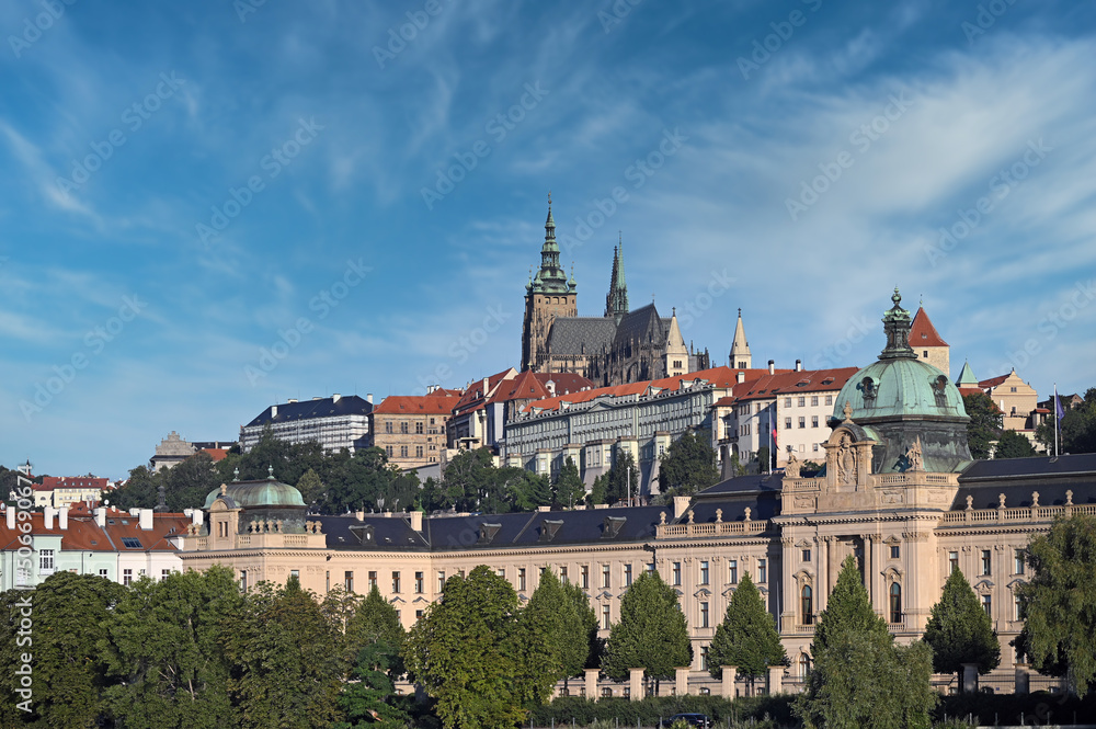 Prague Castle cityscape Czech republic