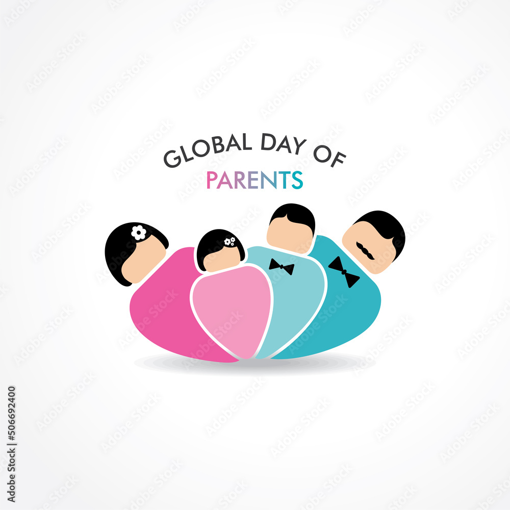 Vector Illustration of Global Parents Day design Vector Illustration of Global Parents Day design