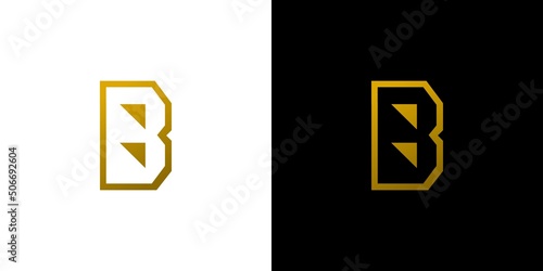 Stylish and modern B initials logo design
