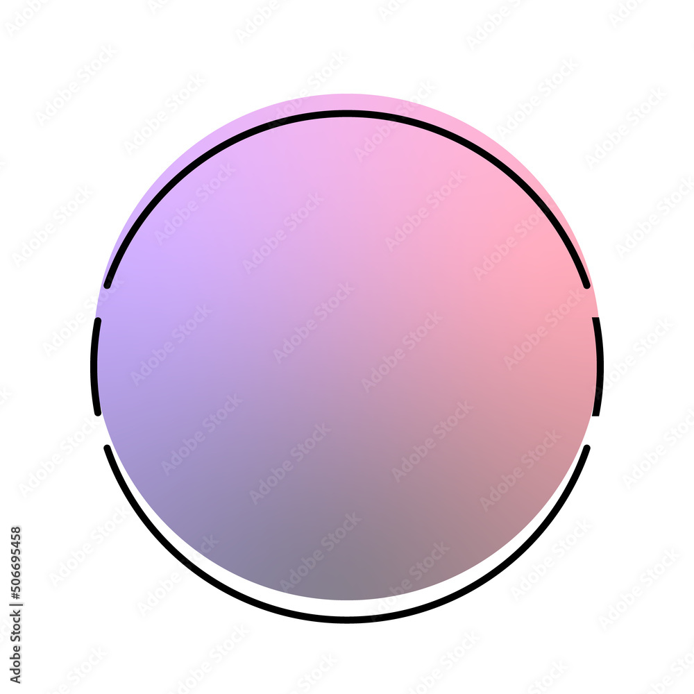circle gradient banner frame
