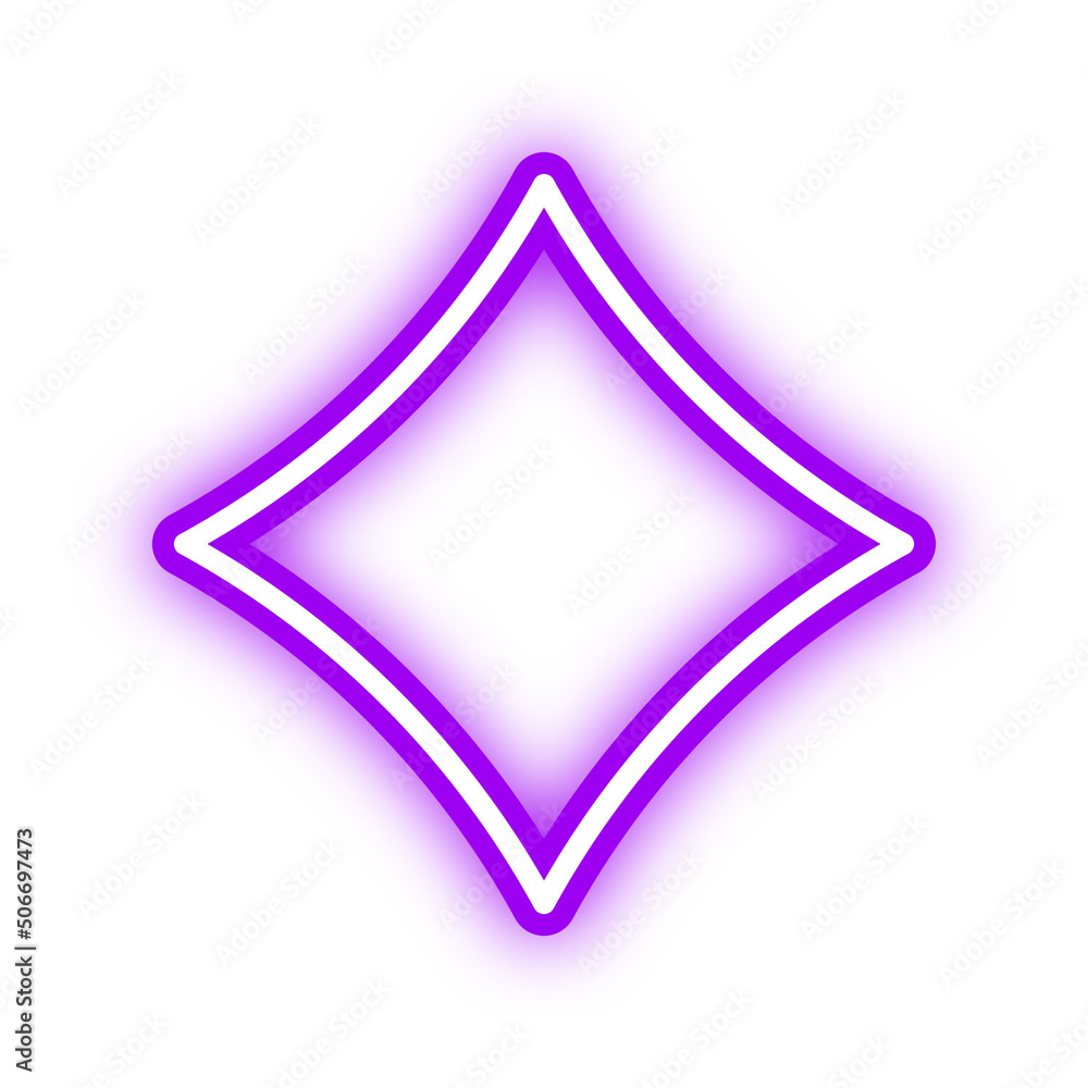 Obraz premium star shape neon light 