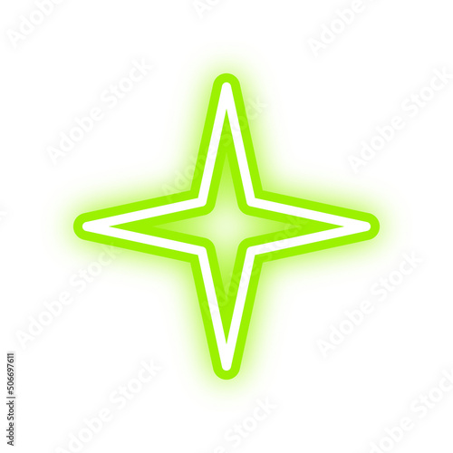 star shape neon light 