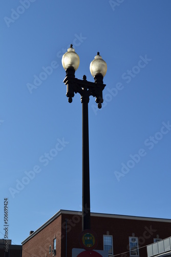 street lamp on sky