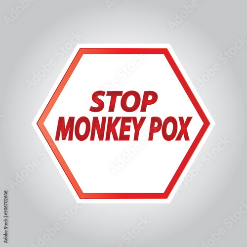 Monkey pox virus.vector .eps10